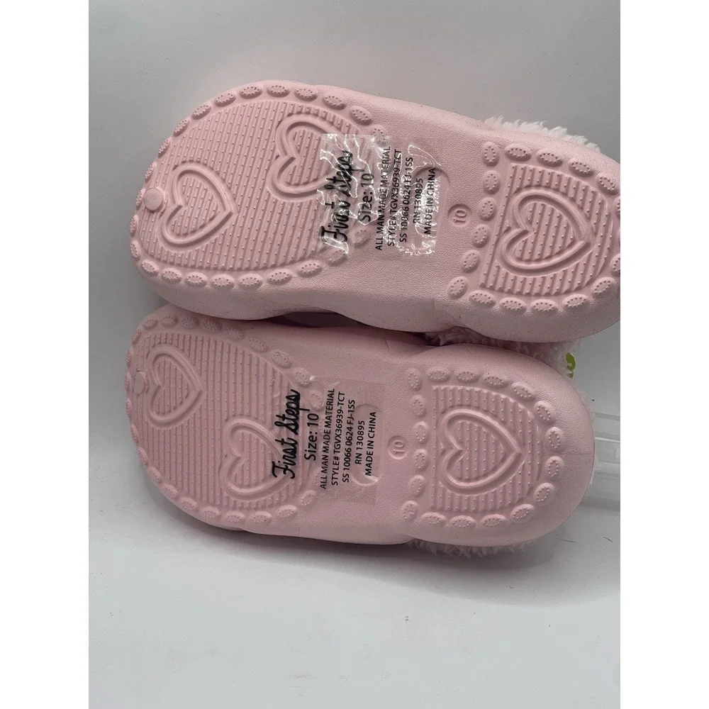 First Steps Classic Girls Pink Clogs Size‎ C10